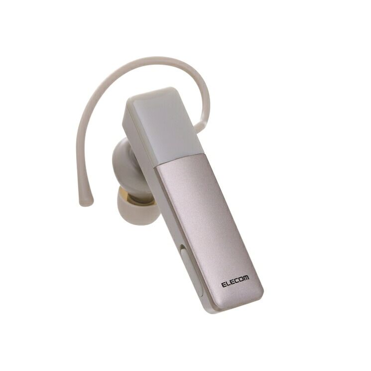 エレコム Bluetoothヘッドセット 片耳 USB Type-C充電 Qualcomm cVc HD Voice マイクミュート マルチポイント ベージュ LBT-HSC21MPBE 【佐川急便にて5営業日以内発送】