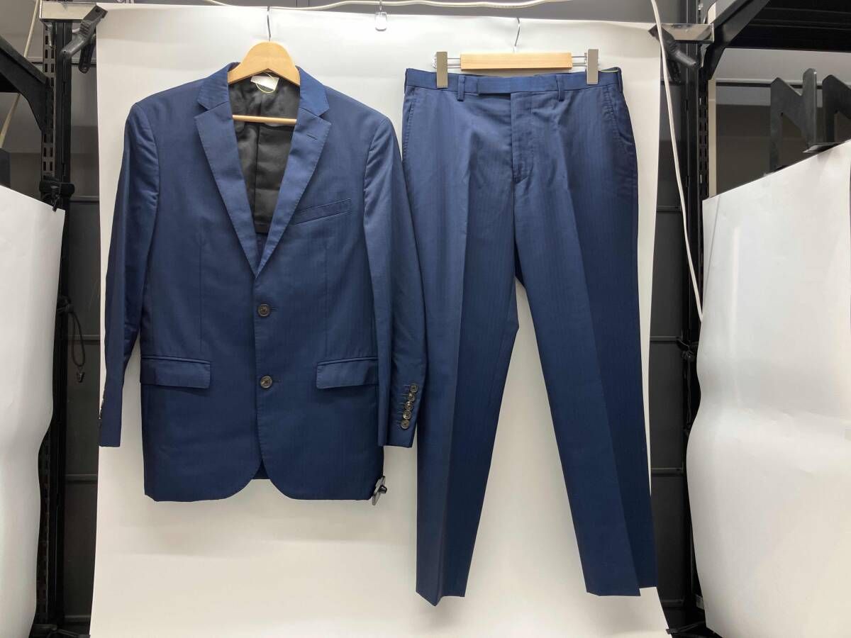 通年 BLACK LABEL CRESTBRIDGE 51H95-313-24 38R ブラックレーベルクレストブリッジ スーツ ネイビー ウール