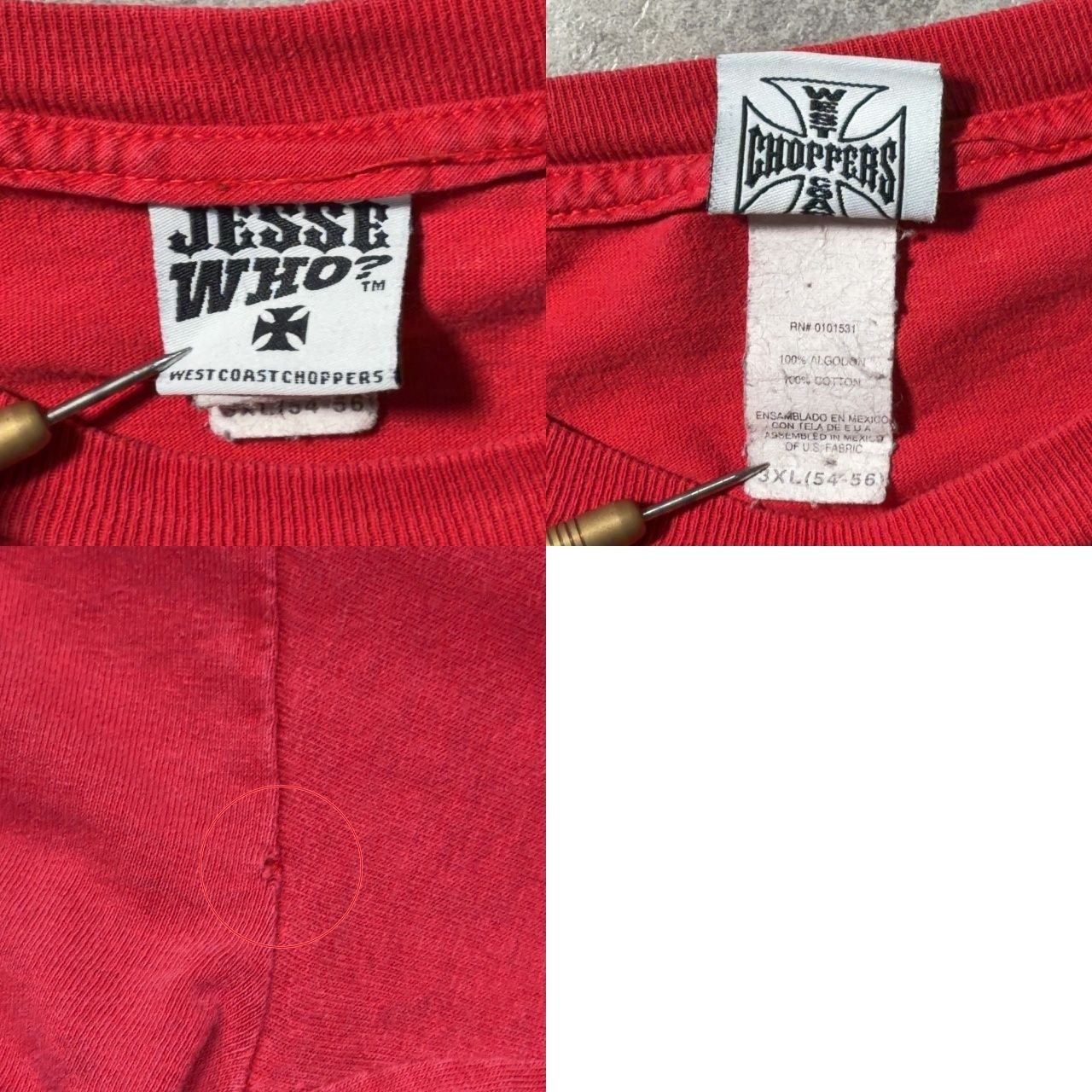 West Coast Choppers ウエスト・コースト・チョッパーズ ロンTee 袖