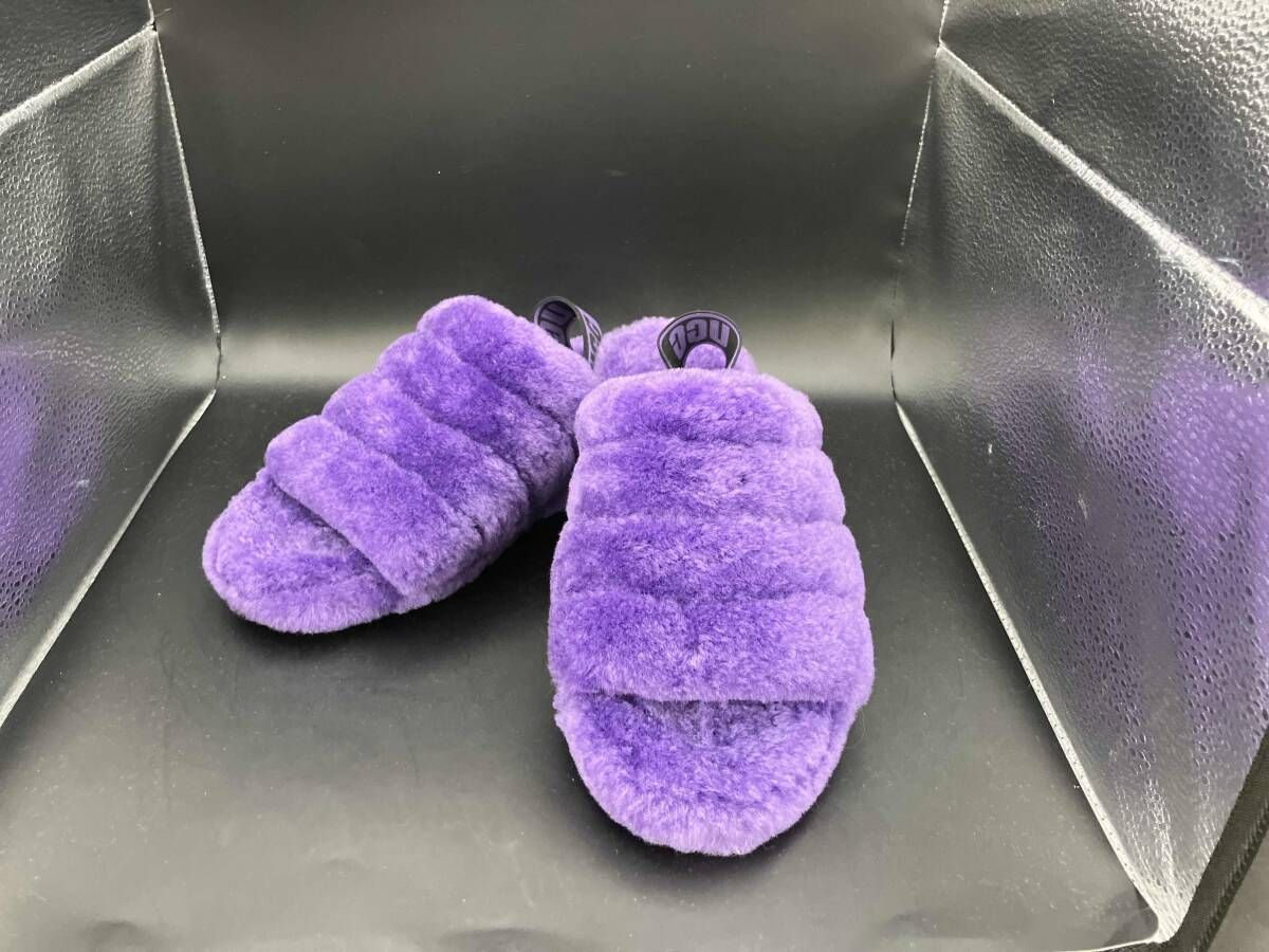 UGG ファーサンダル パープル - メルカリ