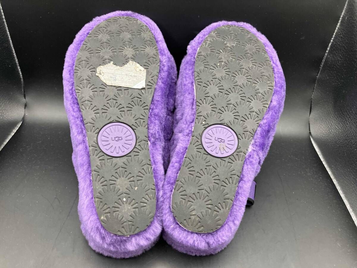 UGG ファーサンダル パープル - メルカリ