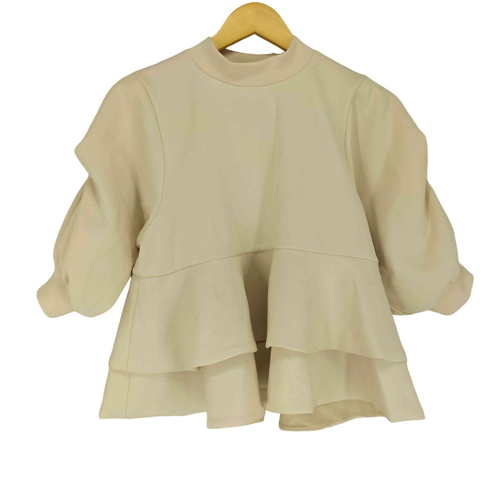ユーズドフルギ USED古着 URNEA アーネア Linea Puff Tops パフスリーブ ハイネック ブラウス sweet レディース F