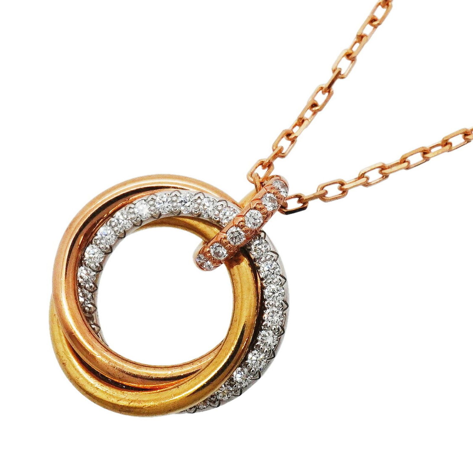 カルティエ(Cartier) カルティエ ネックレス トリニティ 18KYG イエローゴールド 18KWG ホワイトゴールド 18KPG ピンクゴールド ダイヤモンドレディース 320,707円