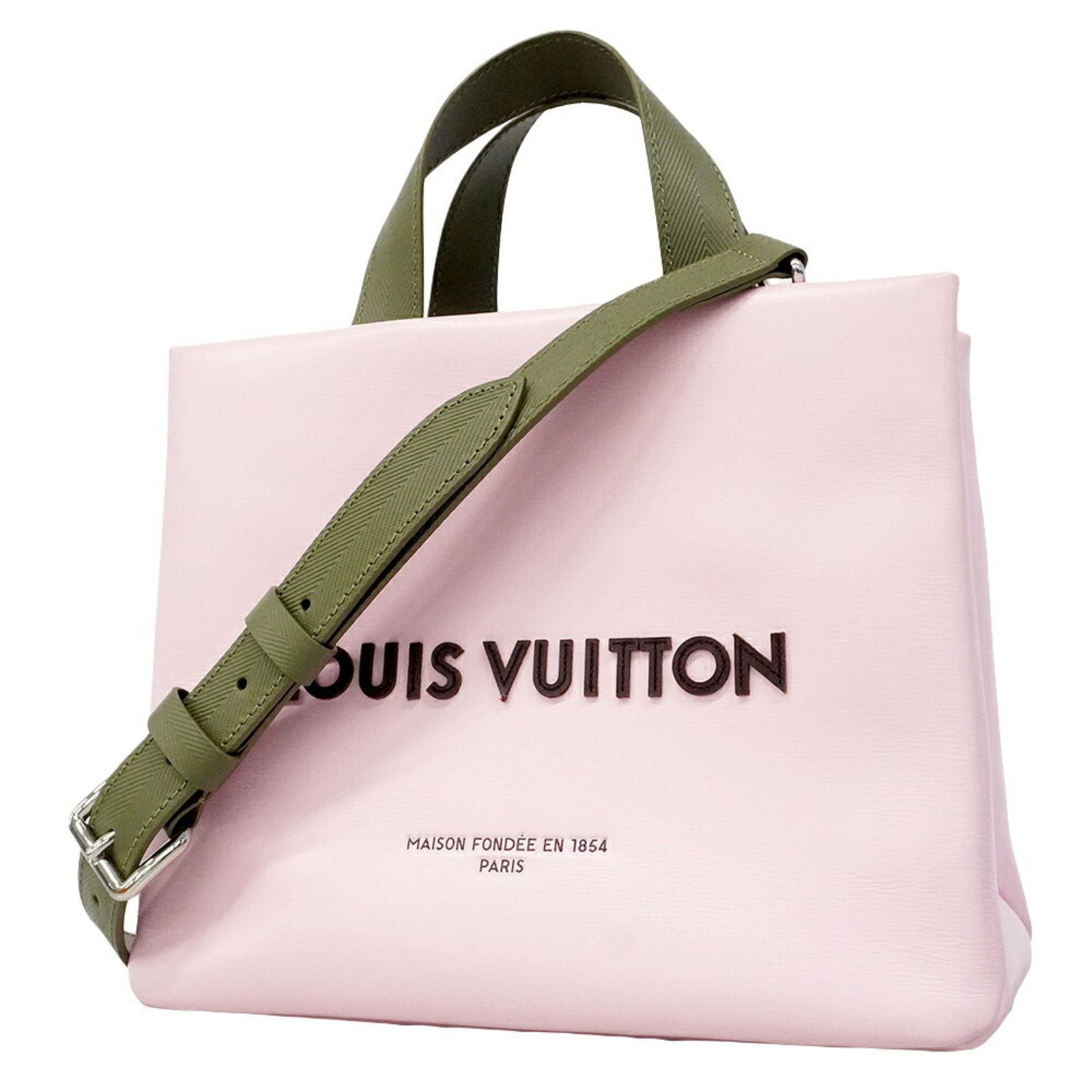 ルイ・ヴィトン(Louis Vuitton) ルイ・ヴィトン ハンドバッグ LVパッケージング ショッパートートMINI M15239 ピンク 2wayバッグレディース P3250388