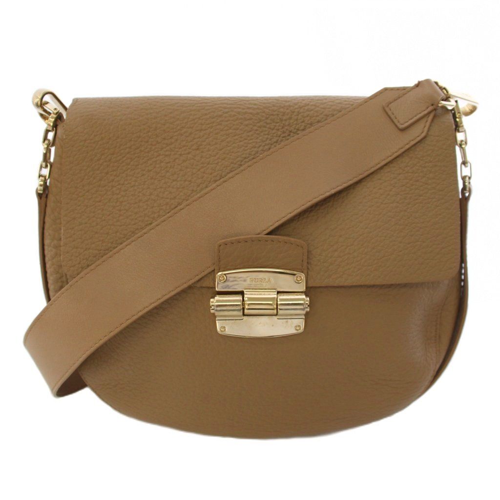フルラ FURLA クラブ バッグ Club Bag ショルダーバッグ レザー ベージュ /TK