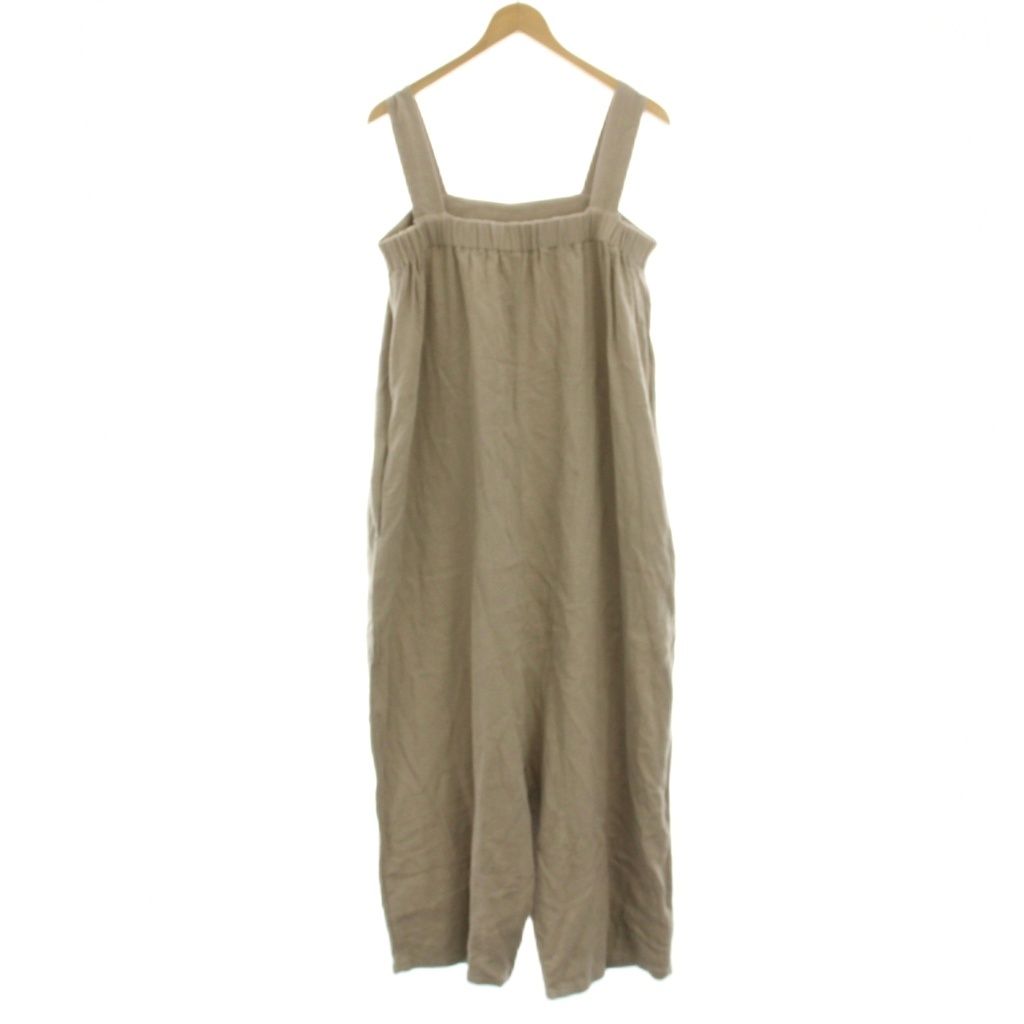 エヴァムエヴァ evam eva コットンリネンサロペット cotton linen
