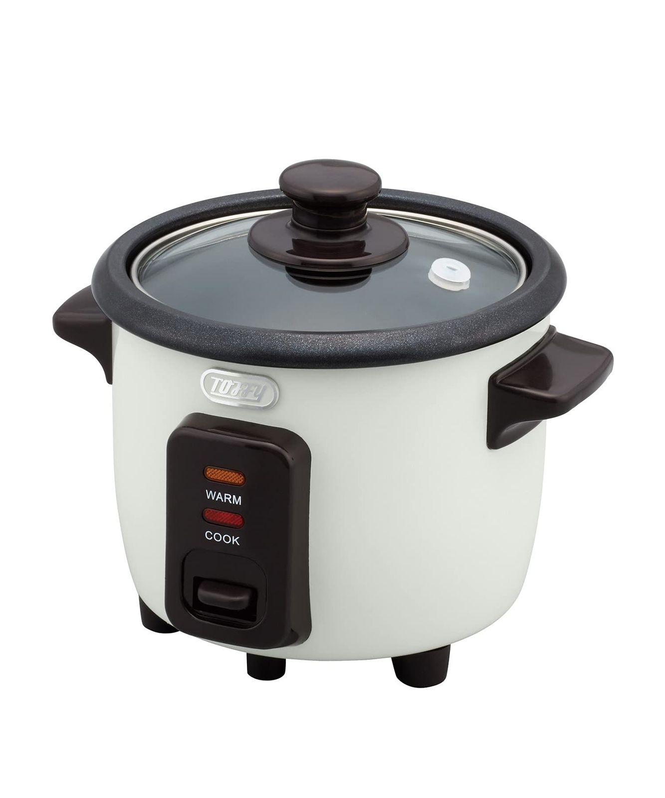 【Toffy/トフィー】 1.5合ミニライスクッカー K-RC1 (アッシュホワイト) コンパクト炊飯器 最短19分 保温モード ふっ素加工 ひとり暮らし レトロ かわいい K-RC1-AW [アッシュホワイト]