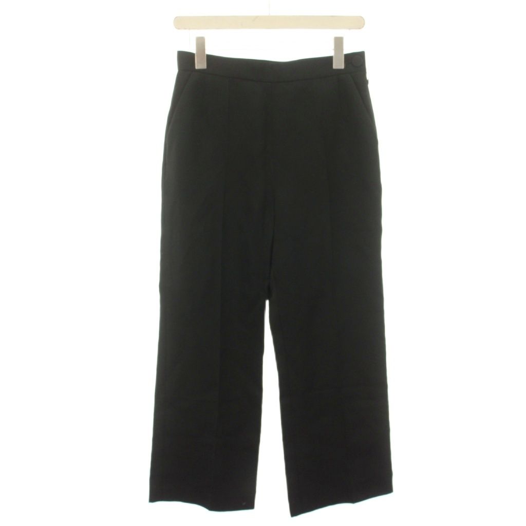 フォクシーニューヨーク FOXEY NEW YORK 24年製 Pants Porto ワイドパンツ スラックス 40 黒 ブラック 44213 /HN