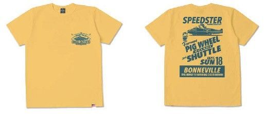 STUDIO D'ARTISAN ステュディオダルチザン USプリントTシャツ　ボンネビル'67 黄色2XL 5,986円