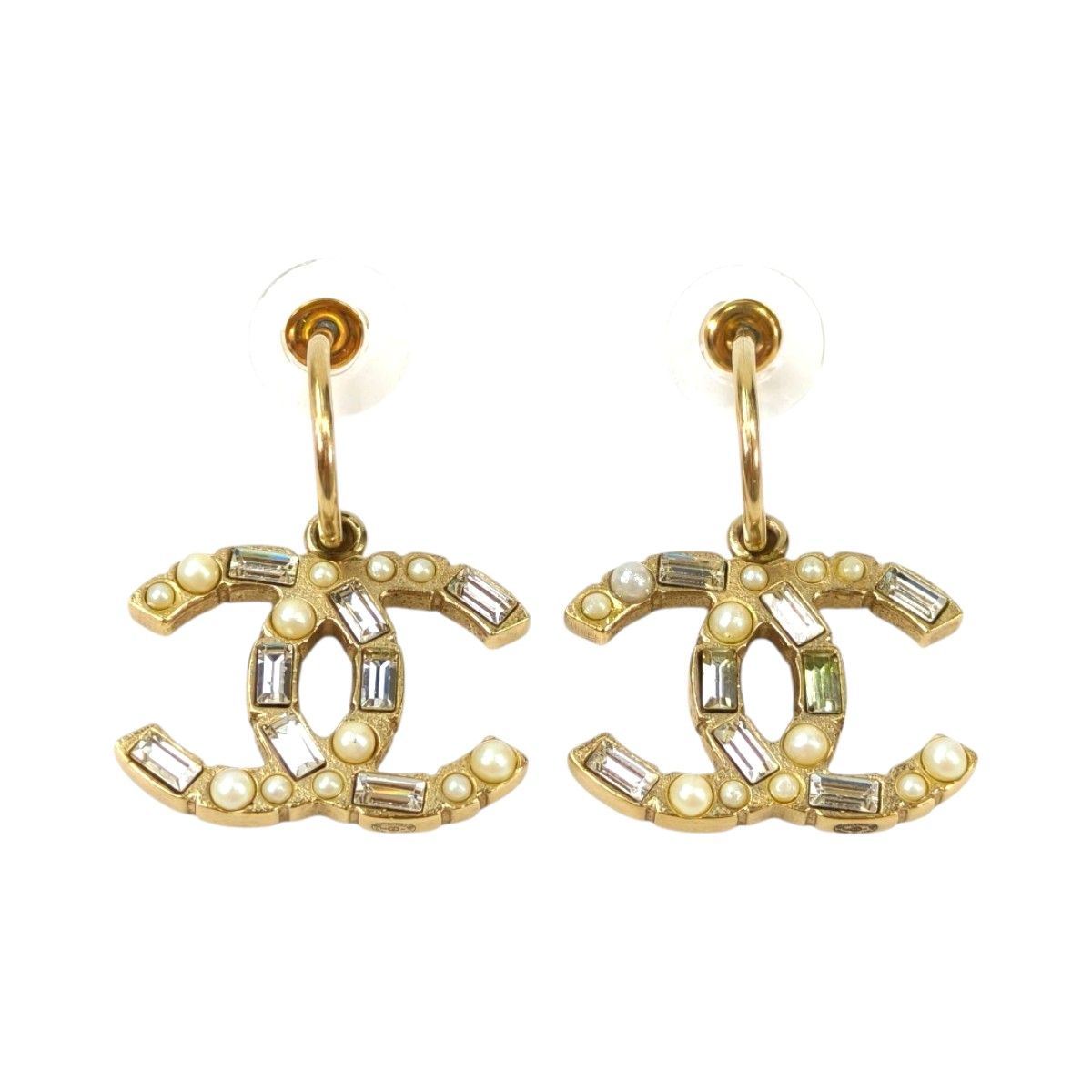 CHANEL シャネル ココマーク 2009年製 ピアス ゴールド 管理番号:11595