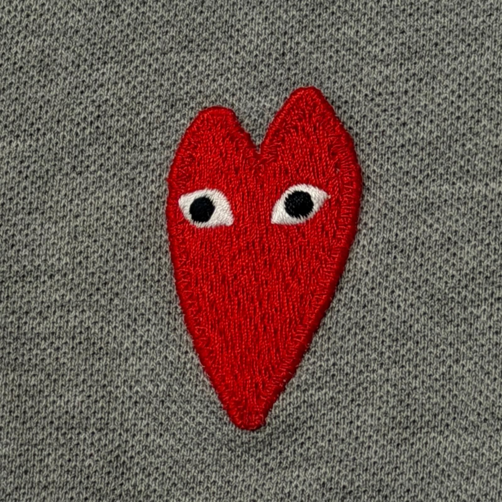 PLAY COMME des GARCONS Heart Polo Shirt ハートワッペン ポロシャツ