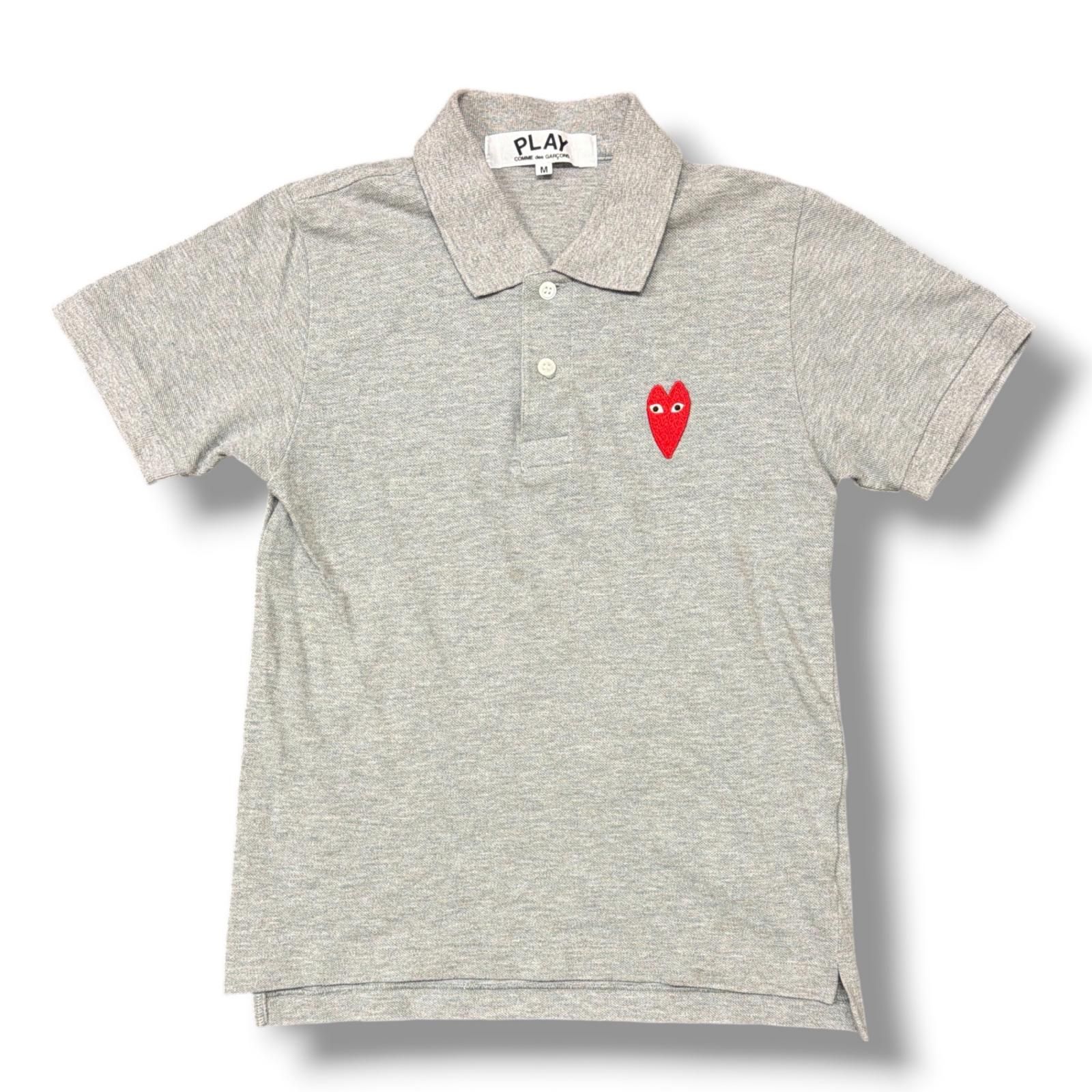 PLAY COMME des GARCONS Heart Polo Shirt ハートワッペン ポロシャツ