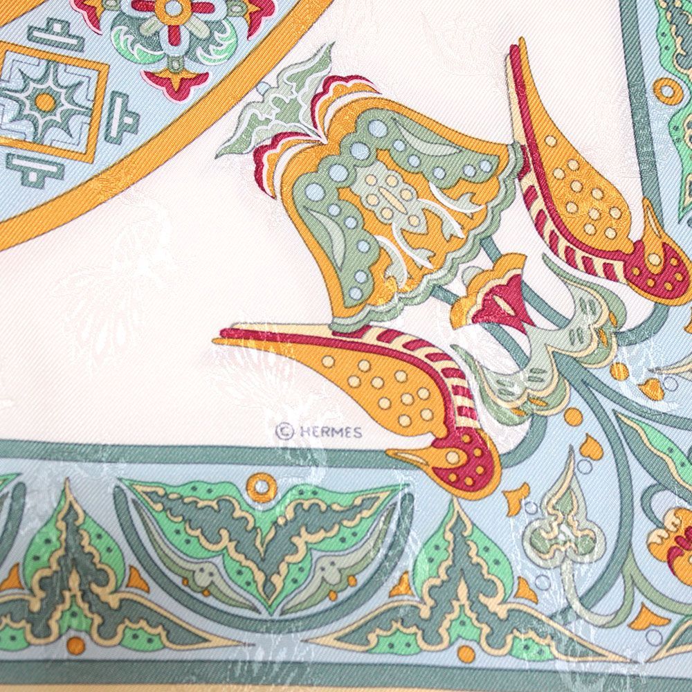 HERMES エルメス シルクスカーフ 『カレ90』CIELS BYZANTINS(中古品B