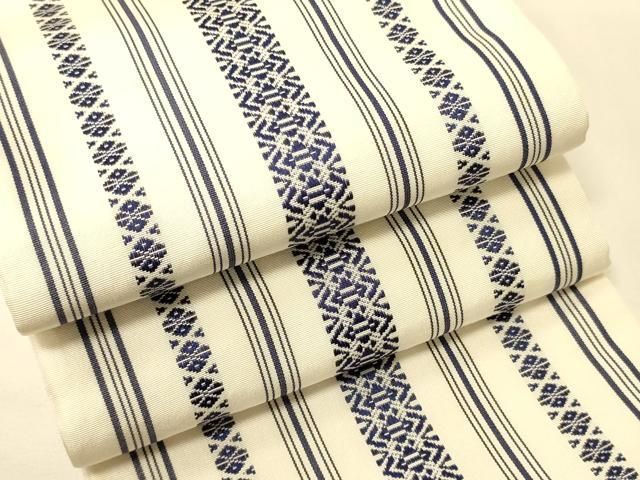 平和屋着物●本場筑前博多織　半幅帯　献上柄　証紙付き　正絹　逸品　CABK6092ak 16,848円