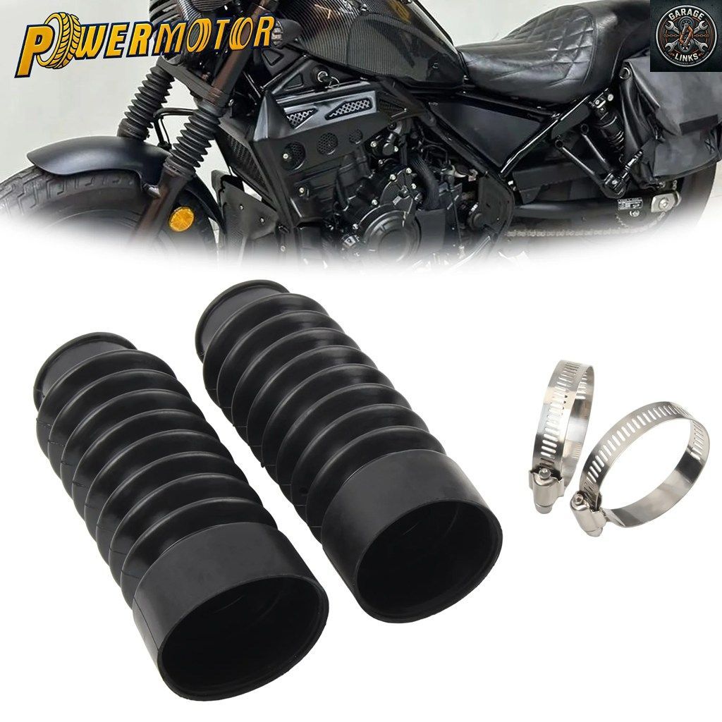 オートバイ用ショックアブソーバープロテクターカバーラバーフロントフォークダストガードHONDA REBEL CMX500 CMX300 CMX 300 500 2017-202その他
