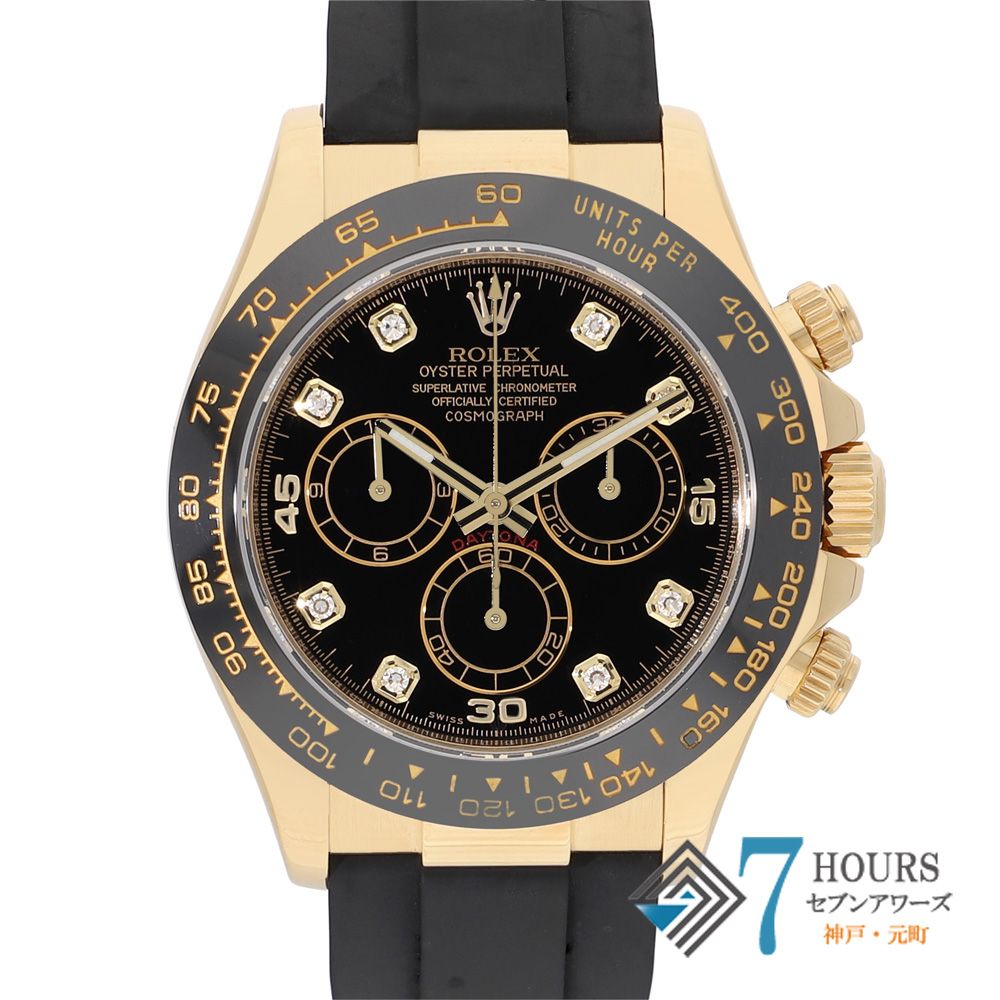 147807 ROLEX ロレックス 116518LNG コスモグラフデイトナ ブラック イエローゴールド ラバー ランダム番 自動巻き 純正ボックス