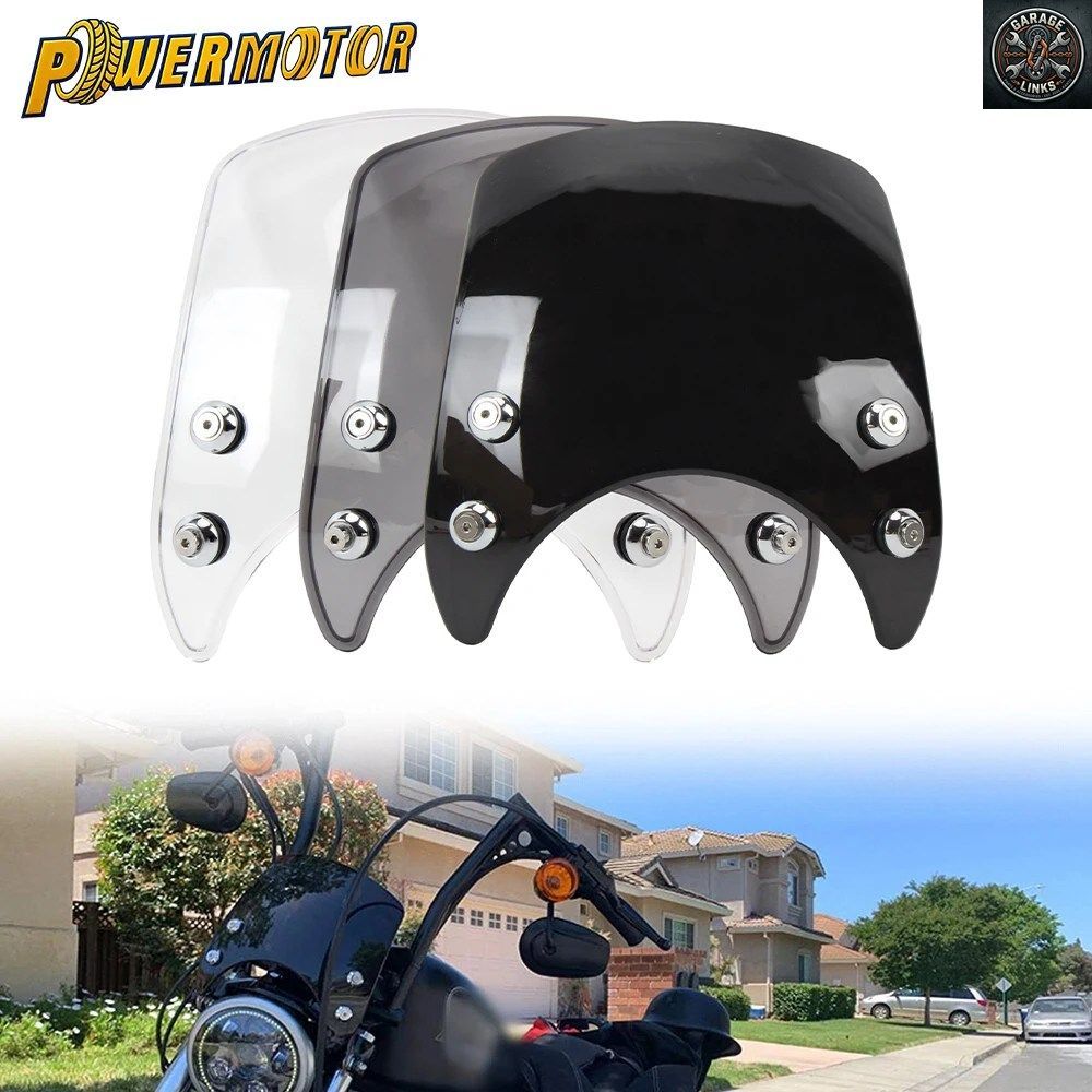39mm～41mmフォークマウントブラケット付きモーターサイクルウインドシールド ハーレー スポーツスター 883 1200 ロードスター XL1200 XL88