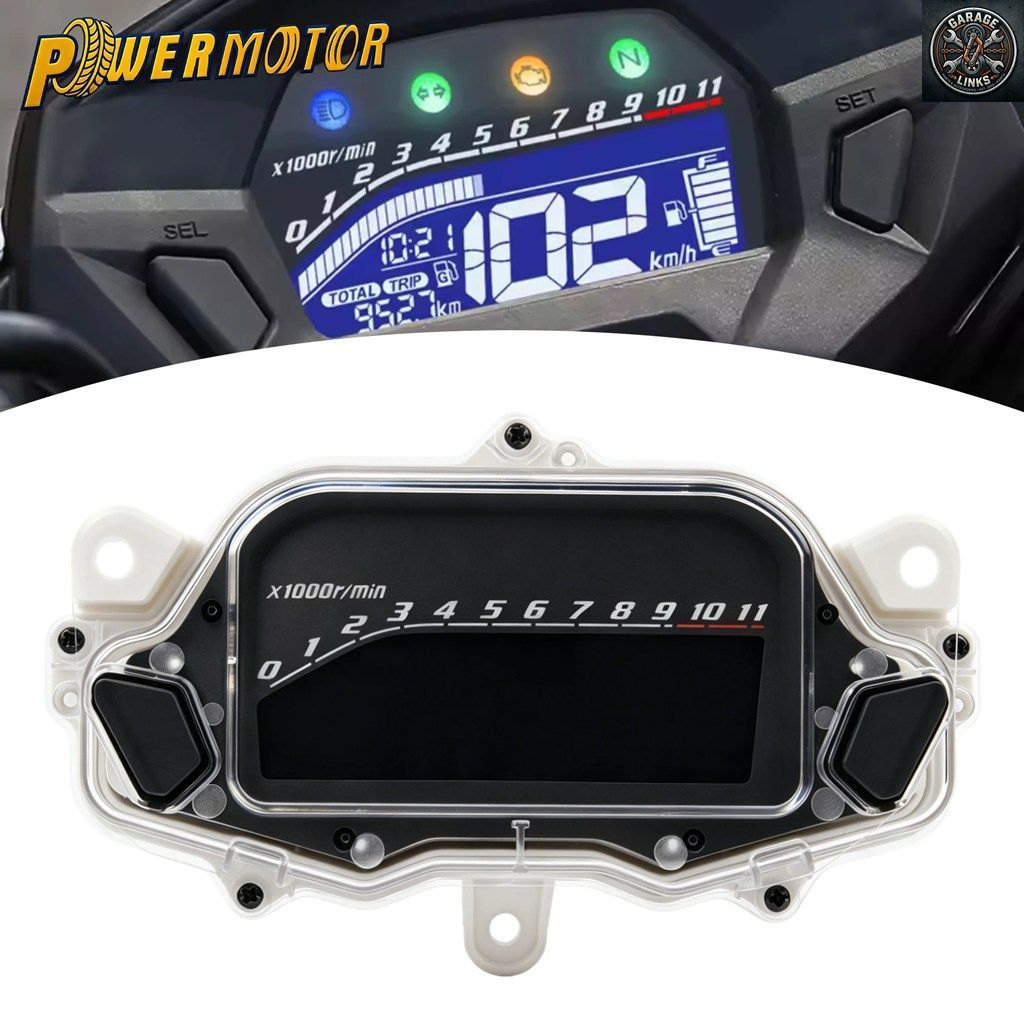 オートバイ用 LCD デジタル ダッシュ スピードメーター タコメーター オドメーター RPM メーター アセンブリ ホンダ CG160 タイタン EX フ