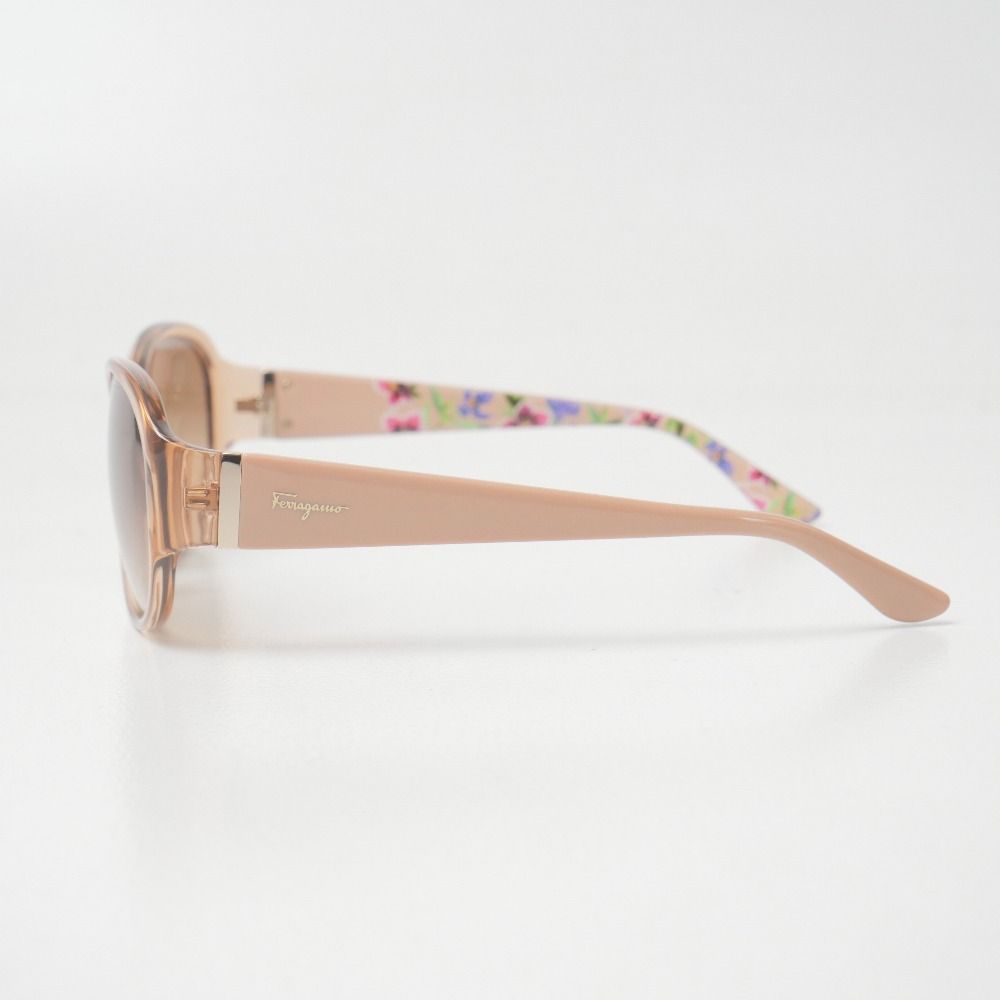 Salvatore Ferragamo サングラス ピンクベージュ □美品□Salvatore Ferragamo サルヴァトーレフェラガモ サングラス