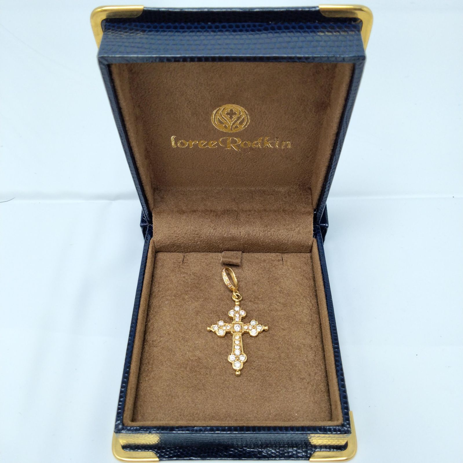 ✨️Loree Rodkin✨️ローリーロドキン K18YG ゴシッククロス ダイヤネックレストップ 3.9g
