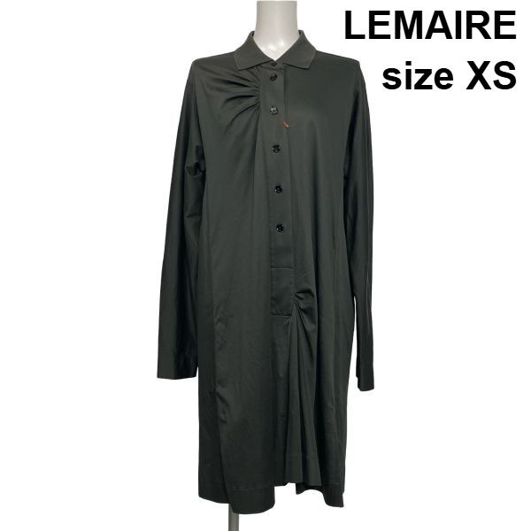 LEMAIRE 長袖ワンピース ◇ ルメール LEMAIRE ミモレ丈シャツワンピース ドレス 長袖 Iライン