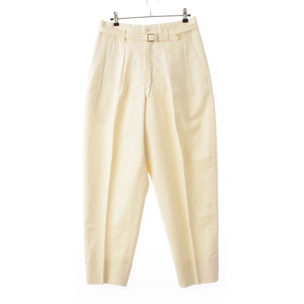 コムデギャルソンオムプリュス 80`s ヴィンテージ タック パンツ ボトムス PP-11006S アイボリー S【中古】