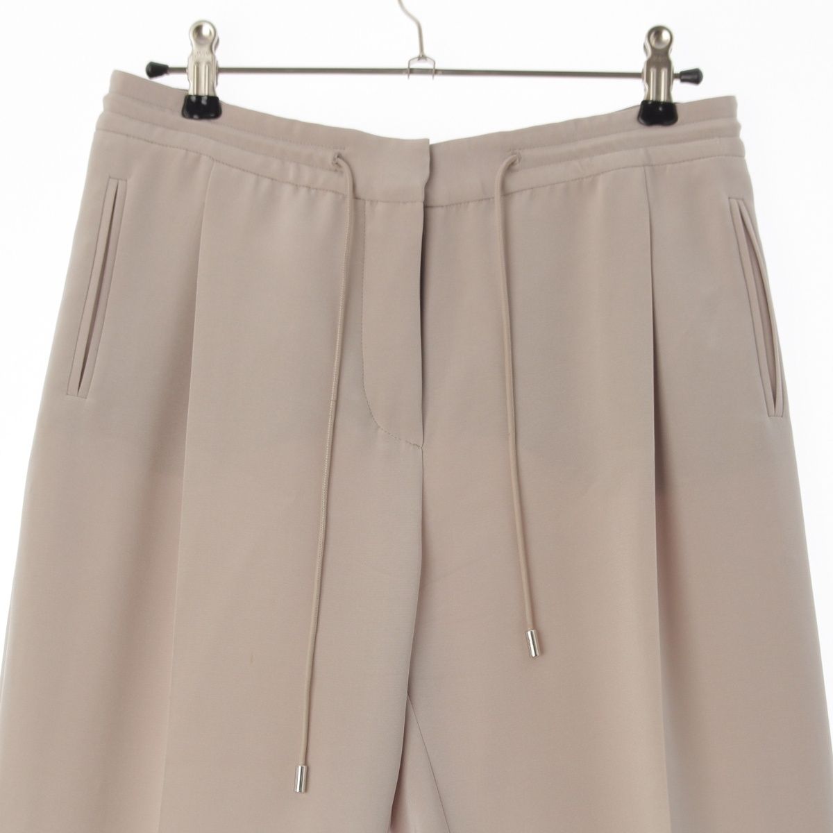 ロロピアーナ シルク ストレッチ パンツ ボトムス ベージュ 40【中古