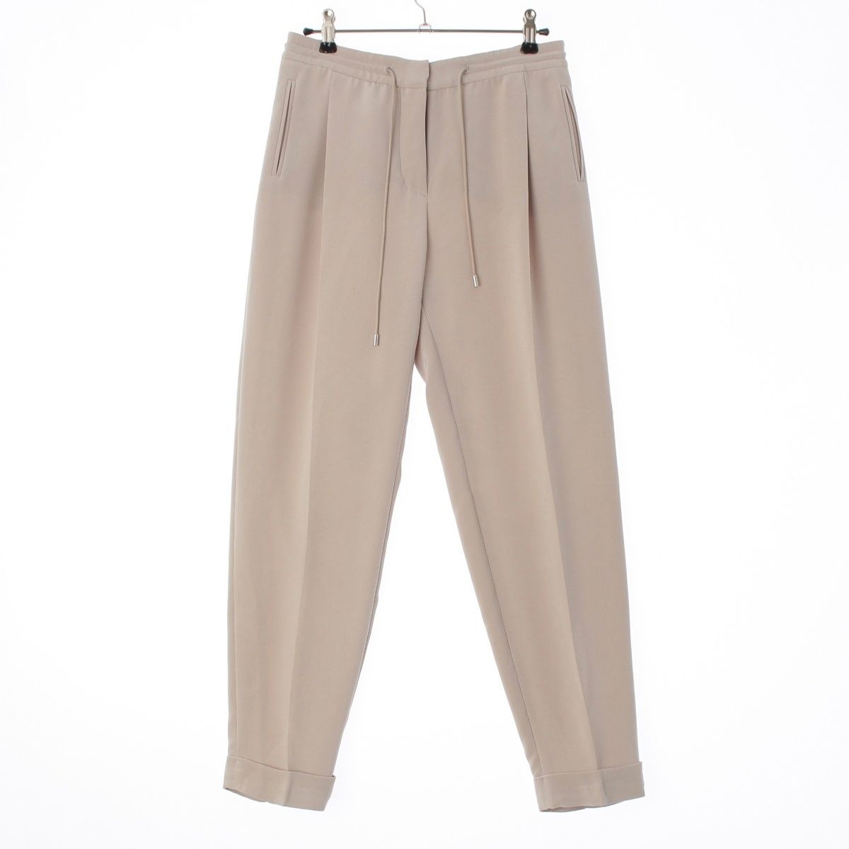 ロロピアーナ シルク ストレッチ パンツ ボトムス ベージュ 40【中古
