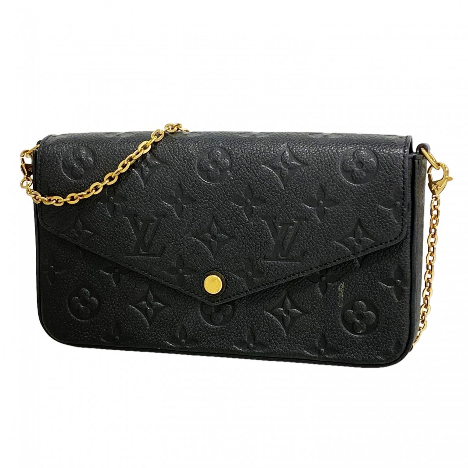 ルイ・ヴィトン(Louis Vuitton) ルイ・ヴィトン 財布・ショルダーウォレット モノグラム・アンプラント ポシェットフェリシー M82477 ノワールレディース P3322298