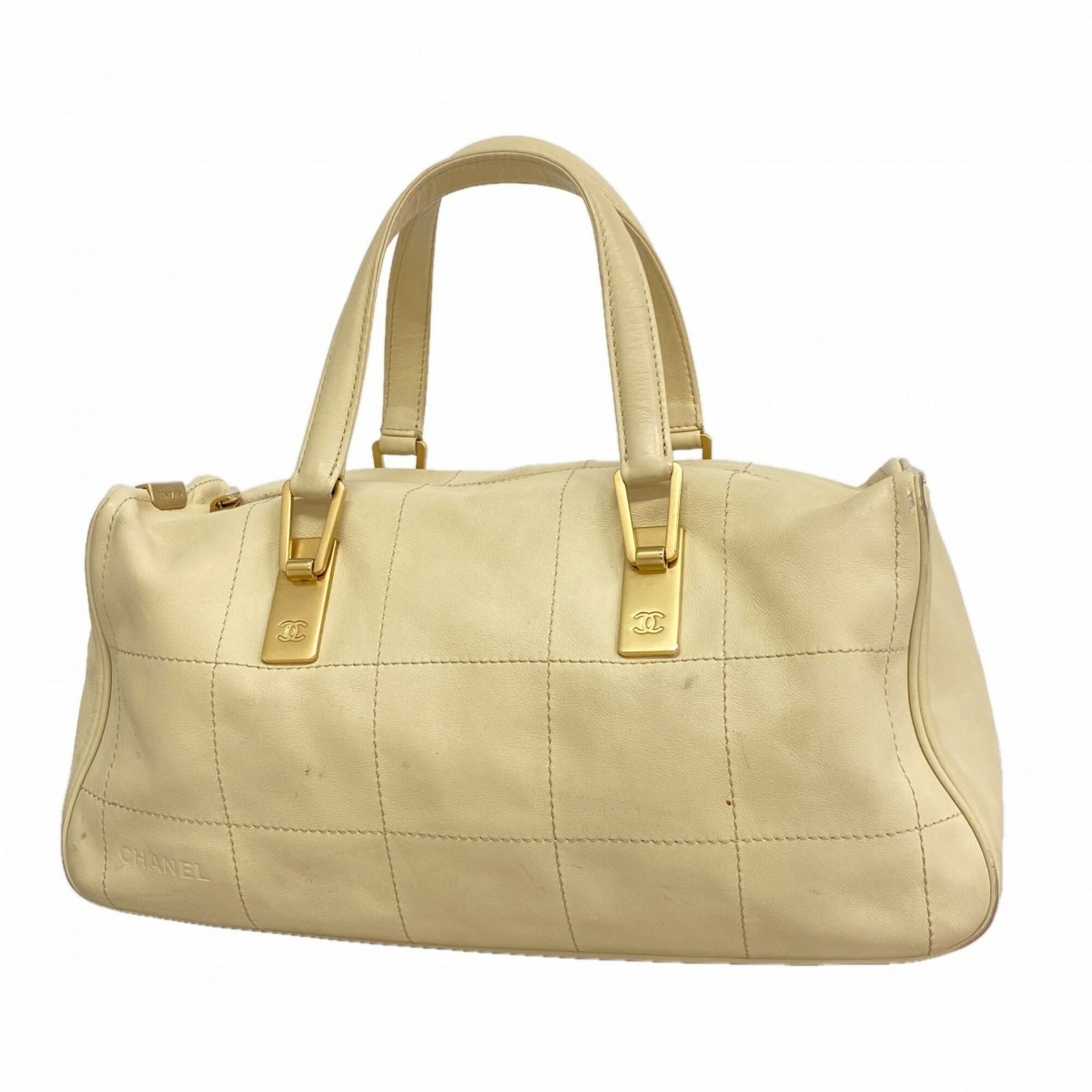 シャネル(Chanel) シャネル ハンドバッグ チョコバー ラムスキン アイボリー レディース P3321602