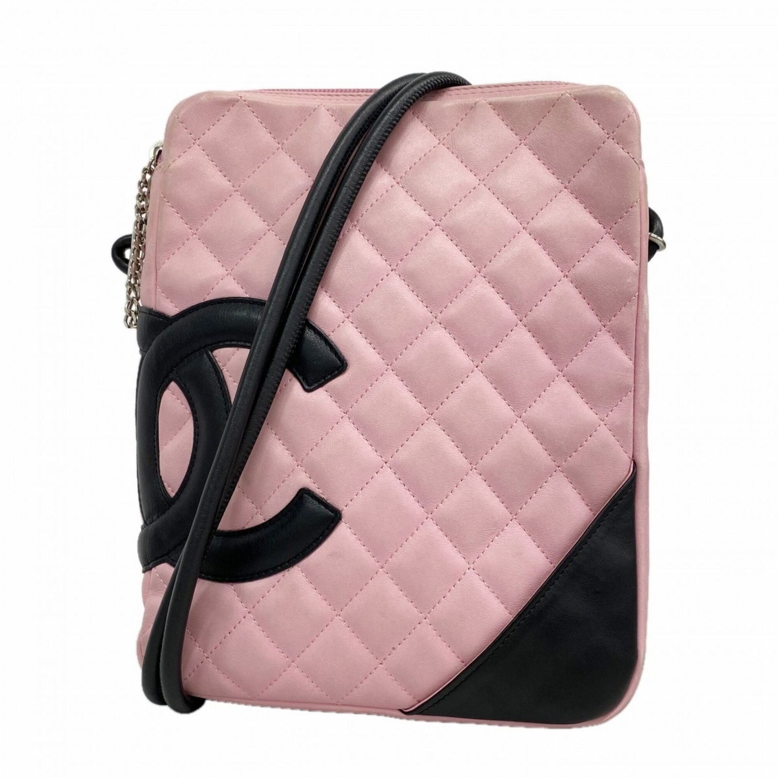シャネル(Chanel) シャネル ショルダーバッグ カンボン ラムスキン ピンク ブラック レディース P3316134 89,581円
