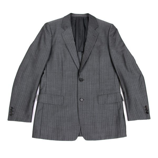 コムデギャルソン オムドゥCOMME des GARCONS HOMME DEUX ウール混ヘリンボーンジャケット グレーL 18,860円