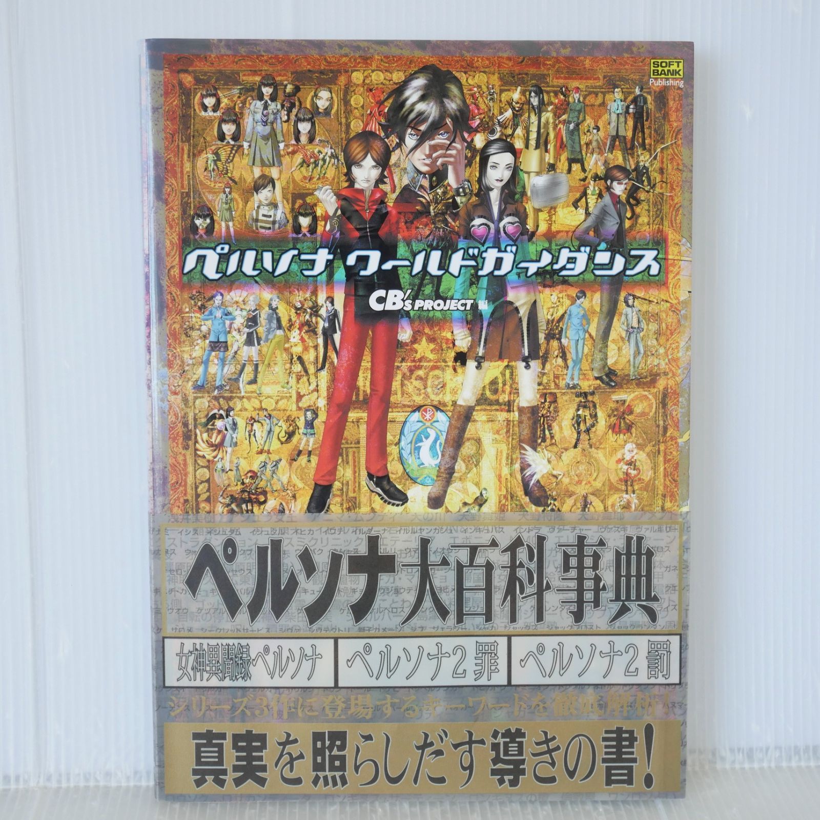 (背表紙ヤケ,シミなどのダメージあり) 初版 絶版 (2001年4月6日発行) ペルソナ ワールド ガイダンス - Shin Megami Tensei Persona World Guidance