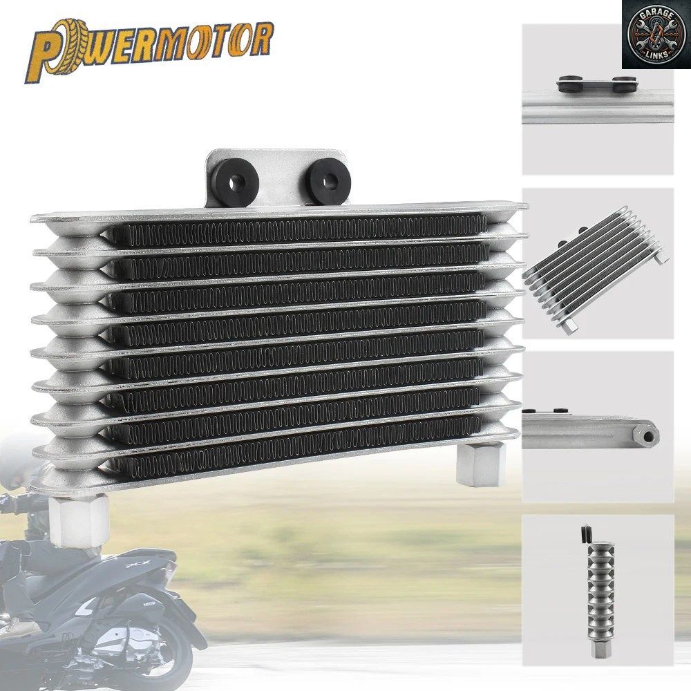 M12*1.25 オートバイ用 8列オイルクーラー 125ml 250cc エンデューロ ダートバイク ATV クワッド 改造車