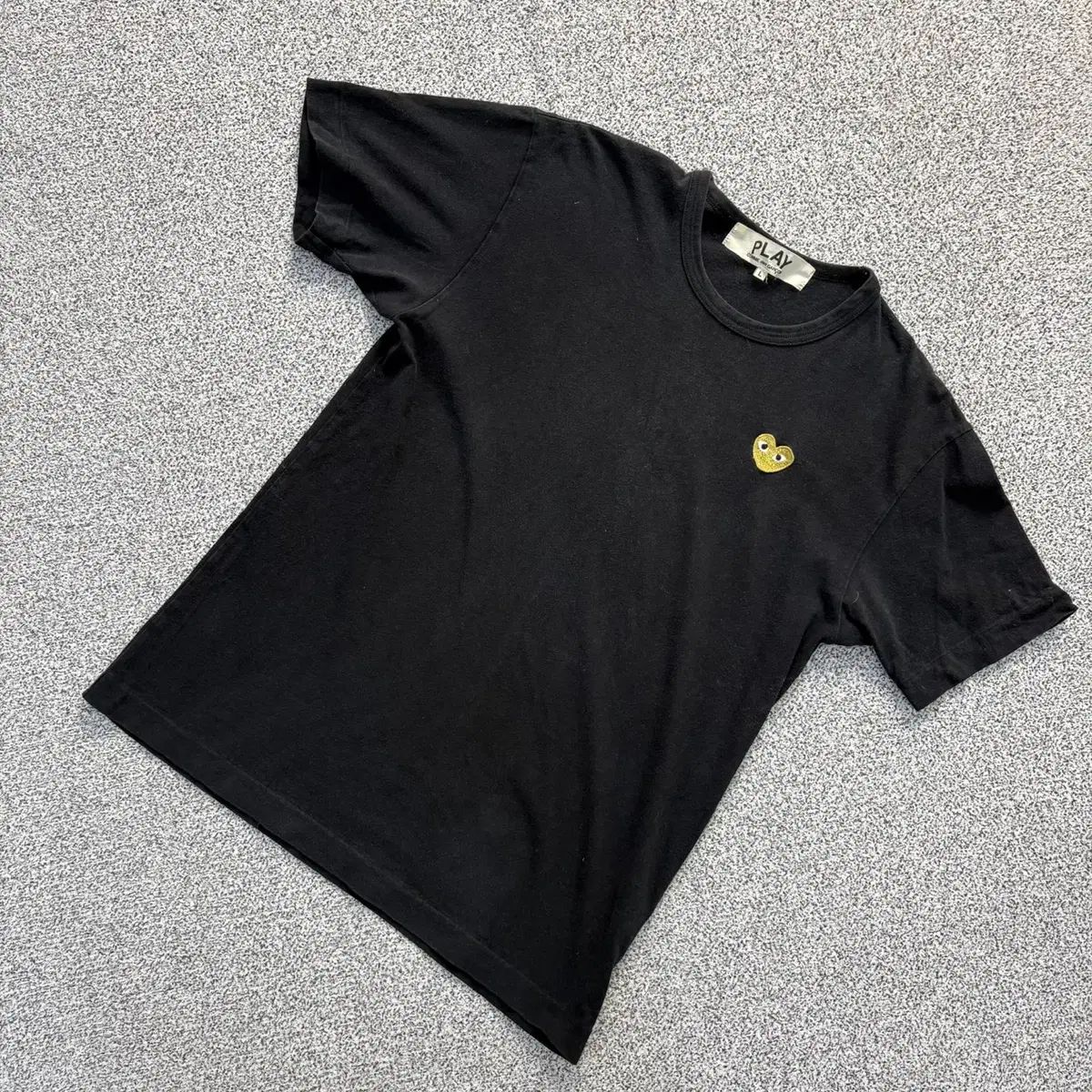 L コム・デ・ギャルソン ハート ワッペン 半袖 Tシャツ 0728J1