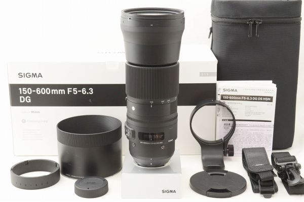 ☆良品☆ SIGMA シグマ 150-600mm F5-6.3 DG OS HSM Contemporary 元箱 付属品 Nikon用 ♯26072602