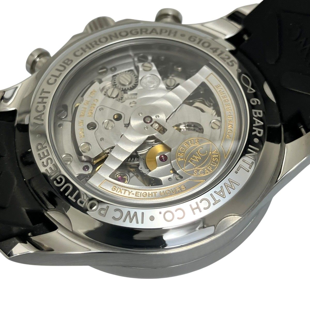 アイダブリューシー シャフハウゼン IWC SCHAFFHAUSEN ヨットクラブ ポルトギーゼ 腕時計 総重量約120.6g SS ラバー 自動巻き ブラック文字盤 IW390503 メンズ
