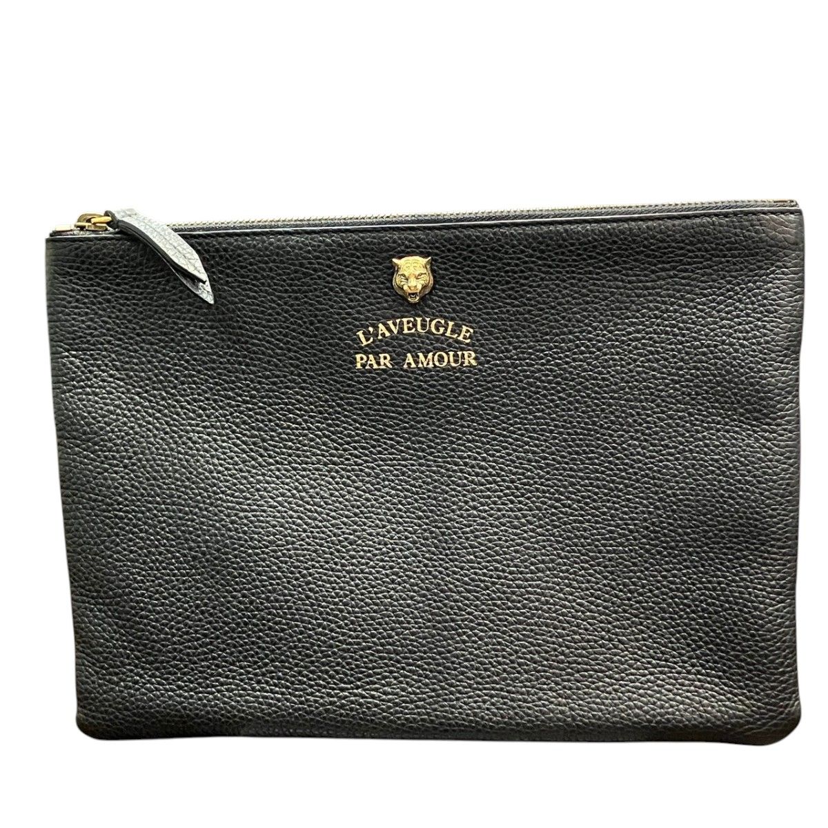 グッチ GUCCI アニマリエ タイガー レザークラッチバッグ クラッチバッグ レザー 453165 メンズ