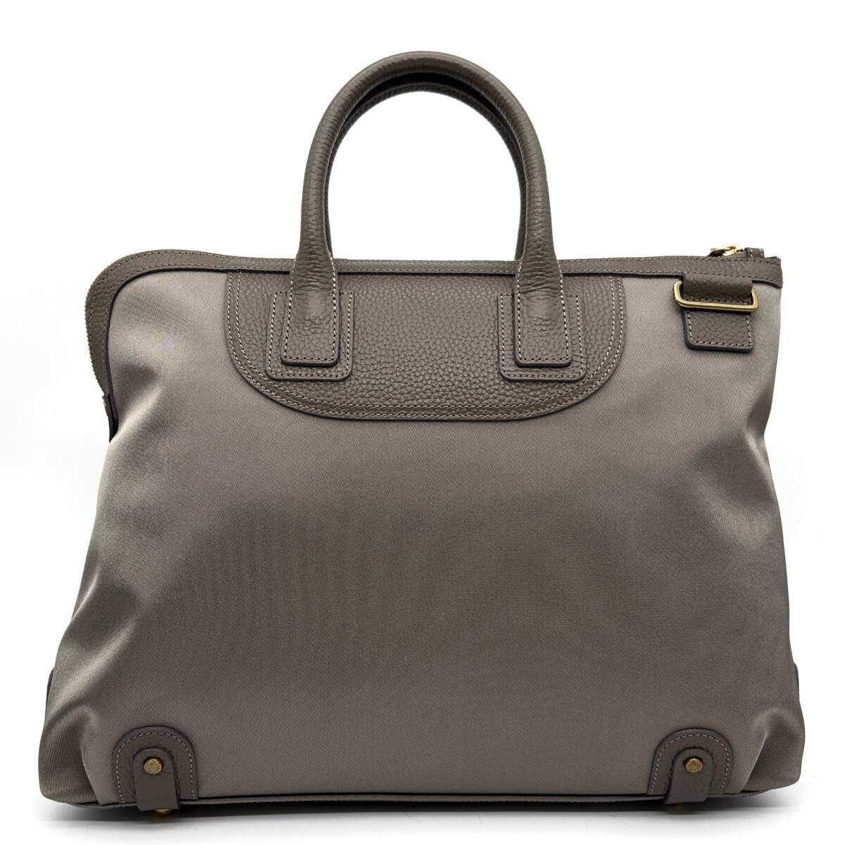 TOFF&LOADSTONE グレー レザービジネスバッグ 未使用タグ付 トフアンドロードストーン TOFF&LOADSTONE 2way ビジネス