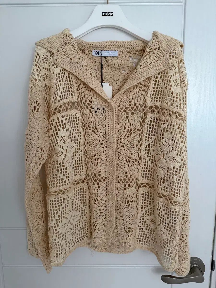 新品 ZARA ザラ クロシェ カーディガン