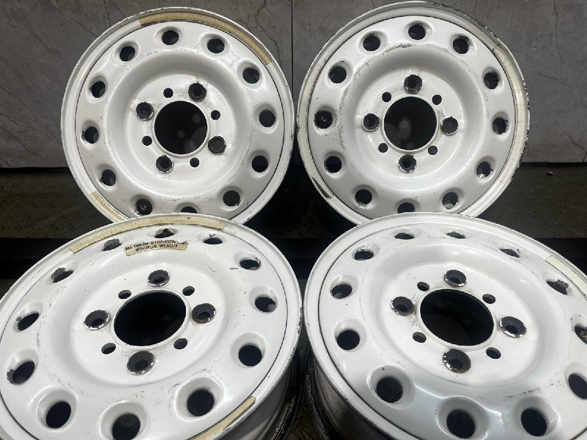 【希少】BS BRIDGESTONE SUPER RAP スーパーラップ 社外ホイール 12インチ 4本 4.5J4HPCD114.3+45 ホワイト 軽量 当時物　(MHC629)
