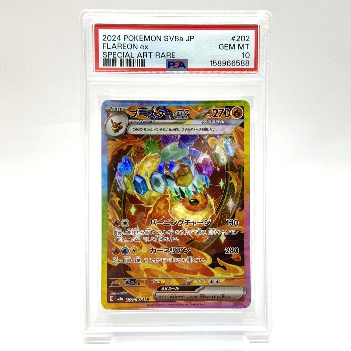 ★PSA10 ポケモンカード ブースターex SAR 202/187 テラスタルフェスex ポケカ 中古★008534