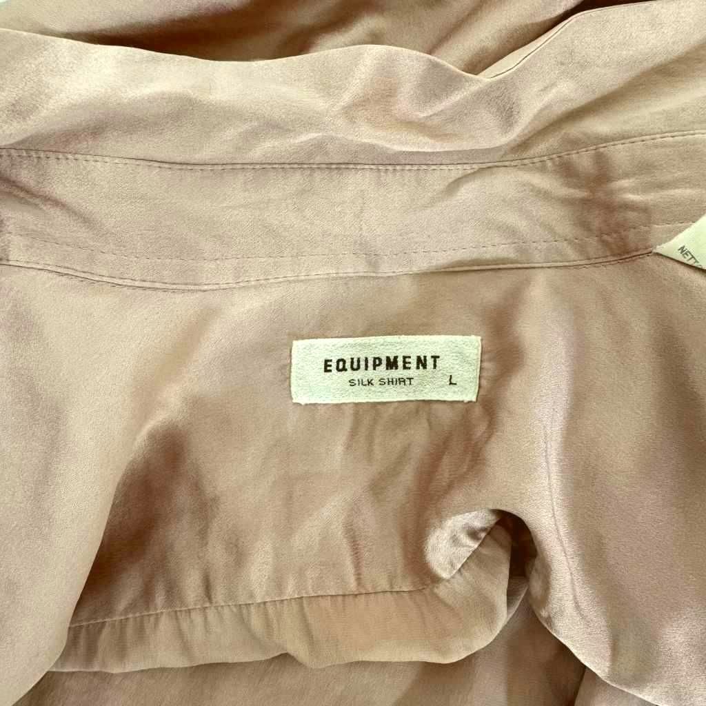 EQUIPMENT シルク100 シースルー シャツ ブラウス EQUIPMENT シルク100 