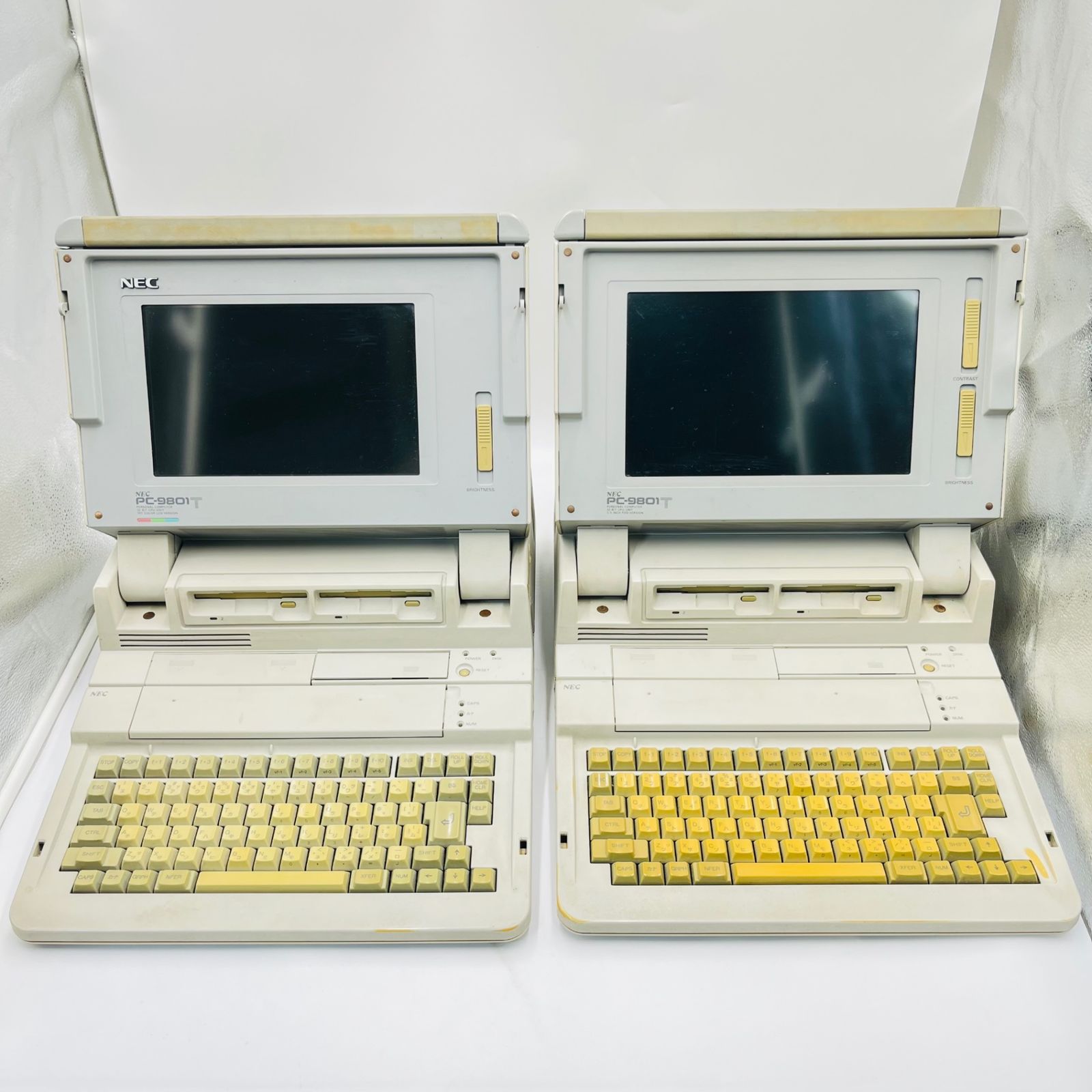 【ジャンク】NEC/PC-9801T/ノートパソコン/本体/2台セット/現状品/動作未確認
