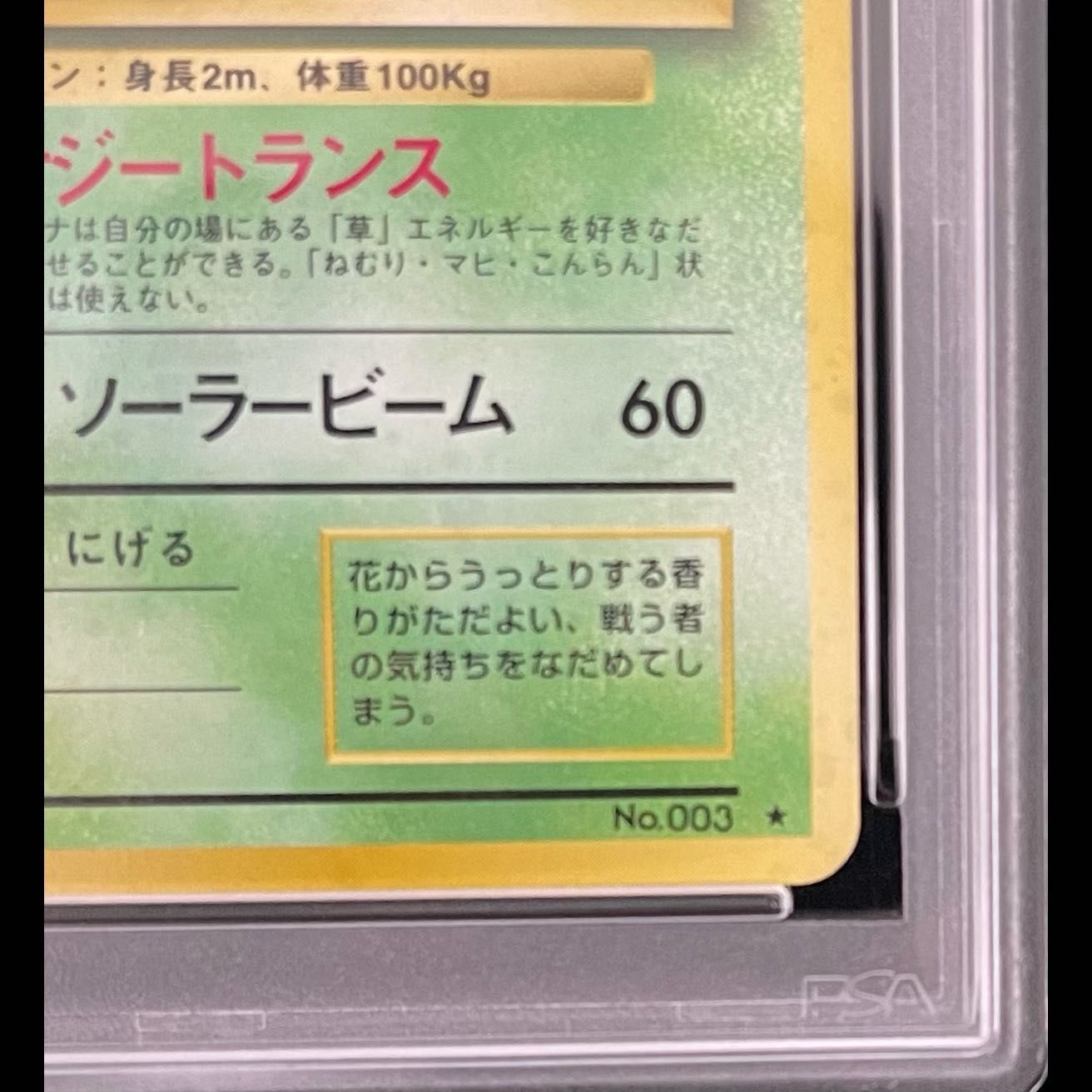 フシギバナ ★ 第1弾拡張パック　マーク有　PSA4 PSA10】 フシギバナ ＜マーク有＞ [旧裏第1弾/拡張パック] [旧裏] 1枚