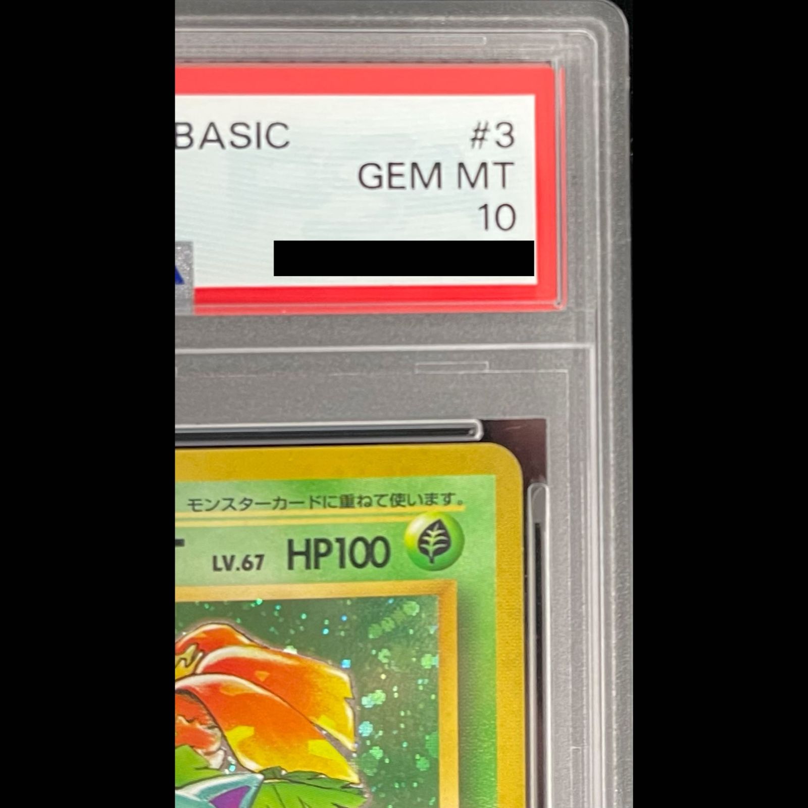 フシギバナ　★ 第1弾拡張パック 再販 マークあり　旧裏　psa9 PSA10】 フシギバナ ＜マーク有＞ [旧裏第1弾/拡張パック] [旧裏] 1枚