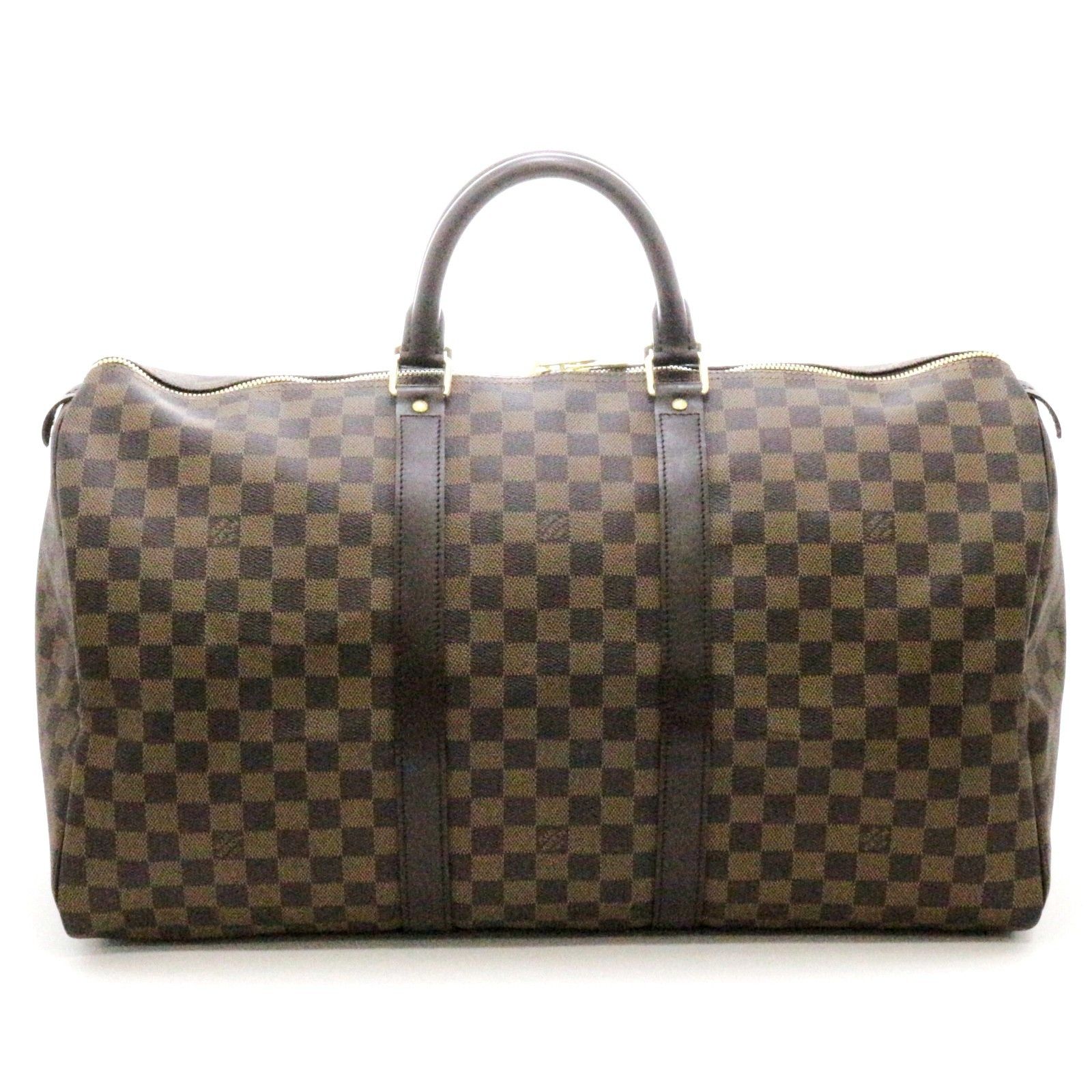 LOUIS VUITTON ルイ・ヴィトン キーポル50 N41427 ボストンバッグ ダミエキャンバス/レザー ブラウン ユニセックス【中古】473 100,370円