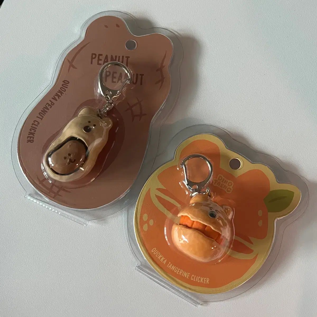 (最後の数量) Dinotaeng(ダイノテン) チェジュ クォッカ ピーナッツ みかん クリッカー キーホルダー 10,976円