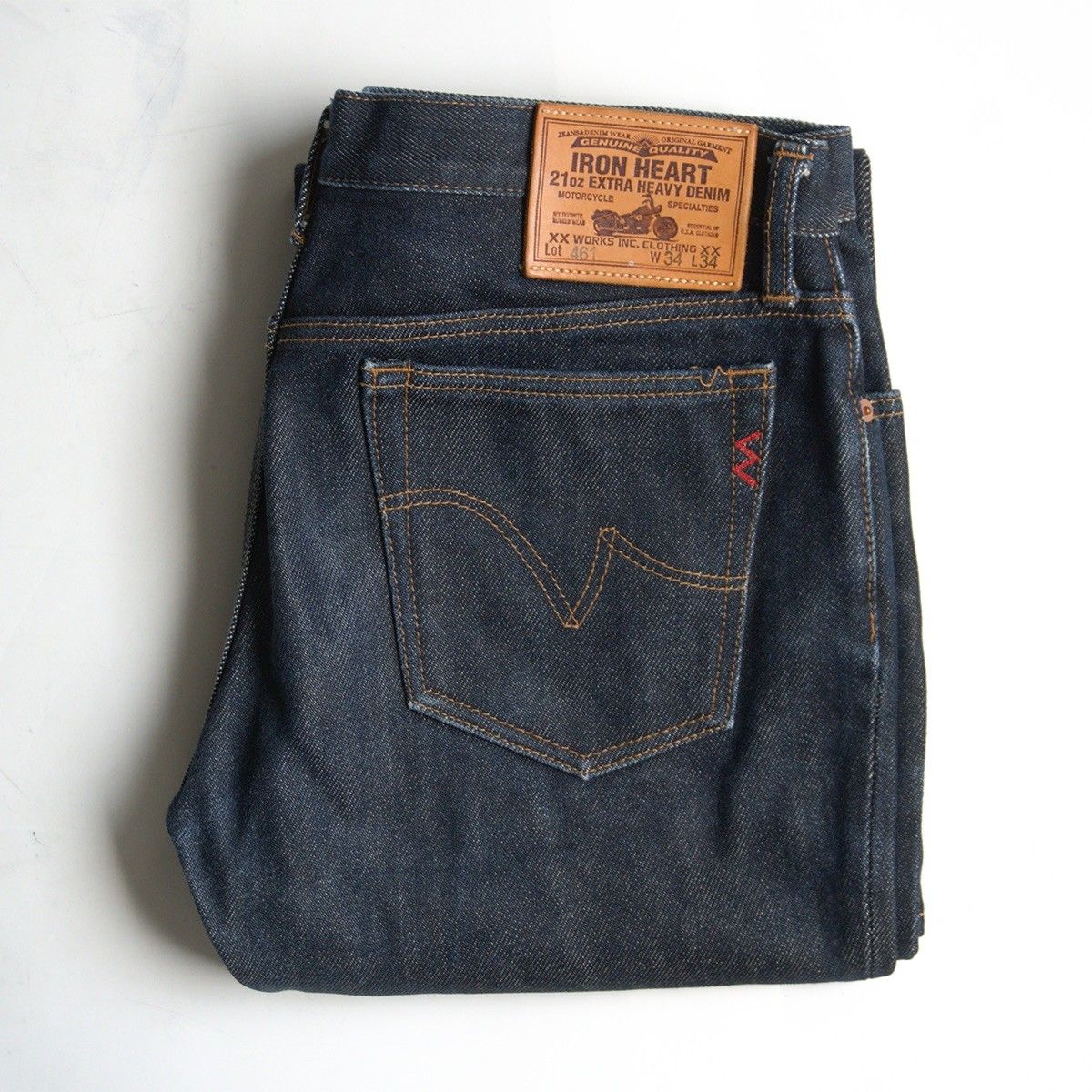 美品/濃紺】IRON HEART【LOT 461 21oz EXTRA HEAVY DENIM】34×34