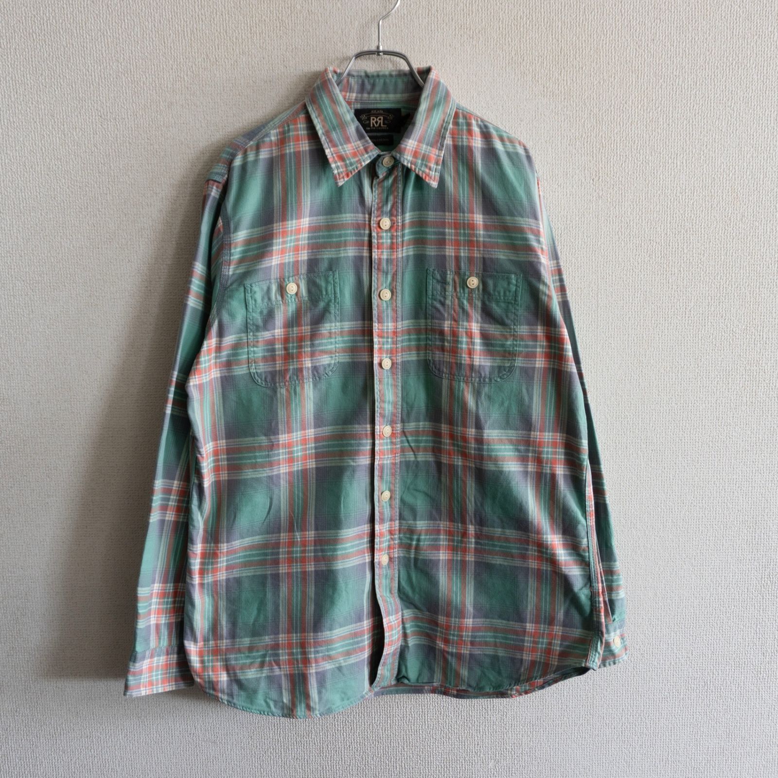 【美品】RRL【FLANNEL SHIRTS】M ネルシャツ ダブルアールエル 26070560